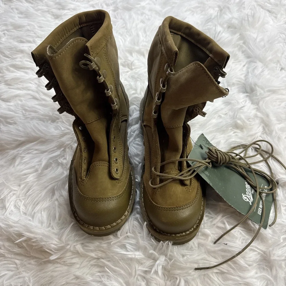 Danner USMC RAT Combat Boots‎ Hot Weather Men's Size 4 Wide Beige Tan Marine New